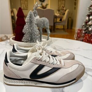 Tretorn White and Black Women's Sneakers